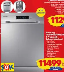 SAMSUNG DW60M5044FS/TR 4 PROGRAMLI BULAŞIK MAKİNESİ